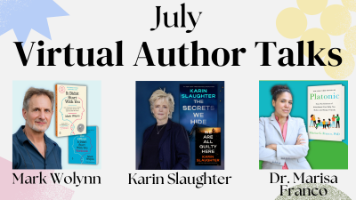 July virtual author talks