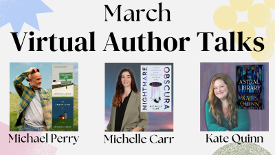 March virtual author talks