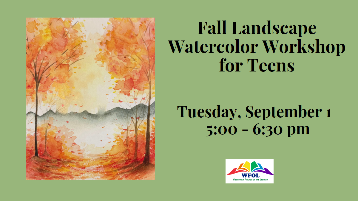 image of fall landscape with details of program on 9/1